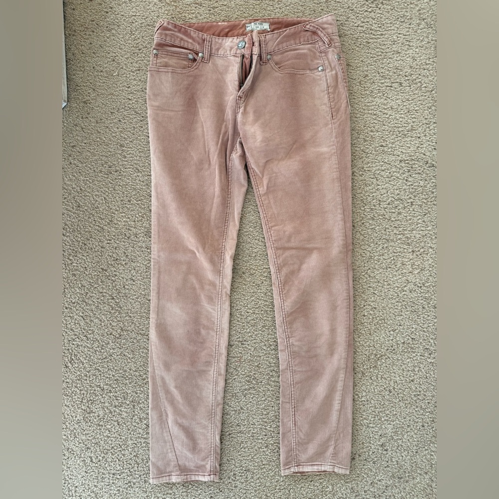 Free People Blush Corduroy Trousers